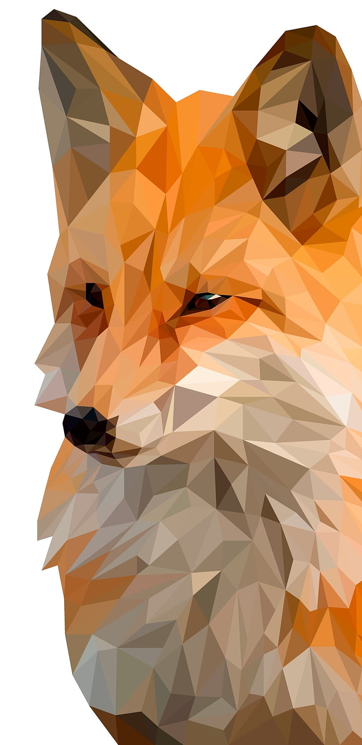 Fox, Facets phone wallpaper