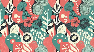 Vibrant Boho Pattern -  Ultra, boho pattern, Abstract, floral, pattern, design wallpaper