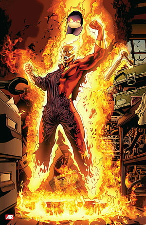 Comics, Human Torch phone wallpaper