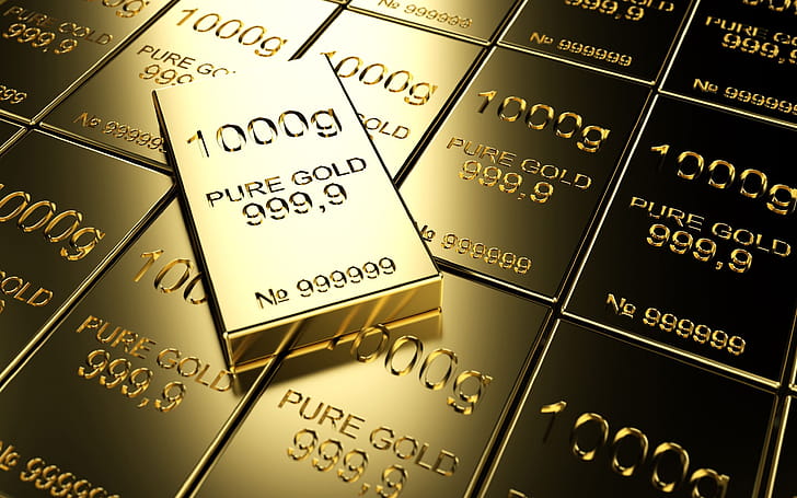 Bars, Gold wallpaper
