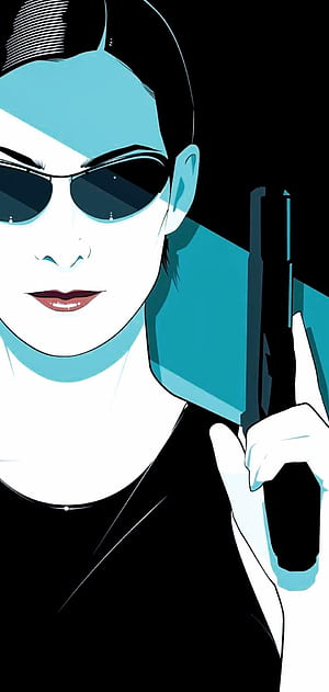 Artwork, Trinity (The Matrix) phone wallpaper