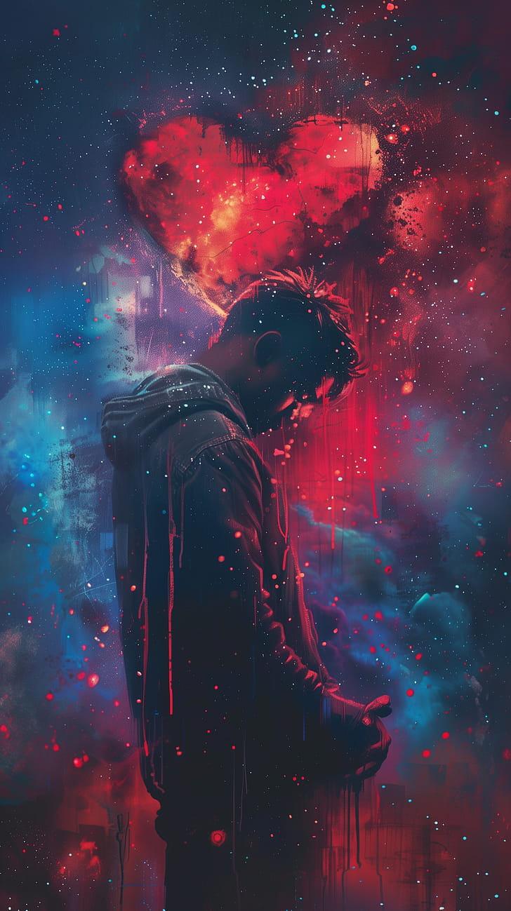 Starry Sorrow phone wallpaper