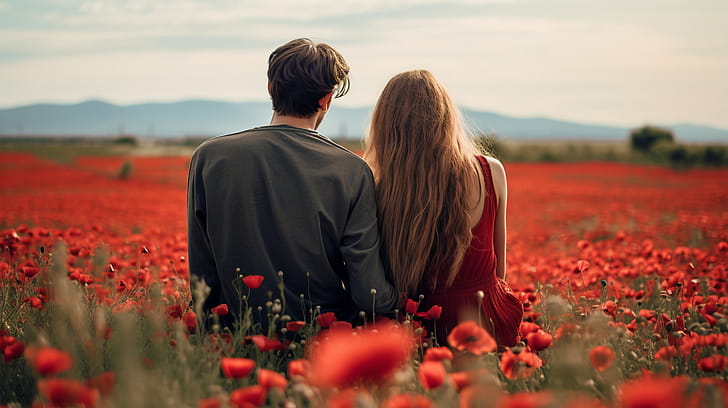 AI Art, Romantic wallpaper