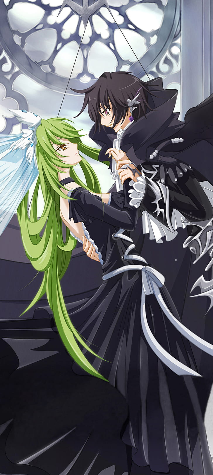 Lelouch Lamperouge, C.C. (Code Geass), Anime, Code Geass phone wallpaper