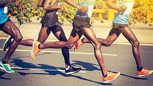 Marathon vs sprinters, Running styles, Physical differences, Speed dynamics wallpaper