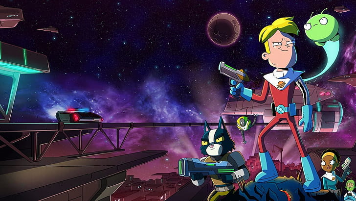 Final Space, KVN, , Background wallpaper