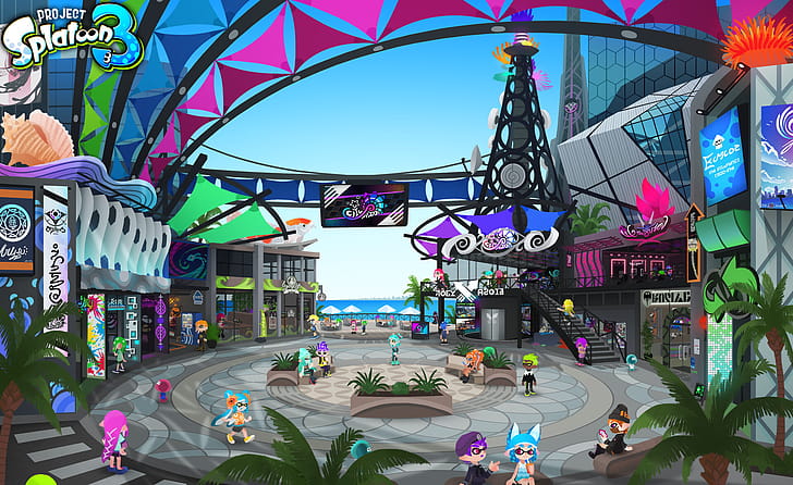 Inkopolis, Splatoon 3 wallpaper