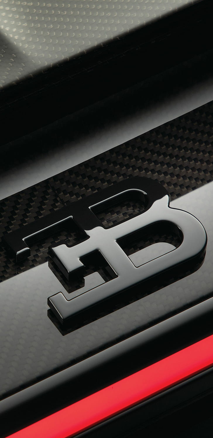 Logo, Bugatti phone wallpaper
