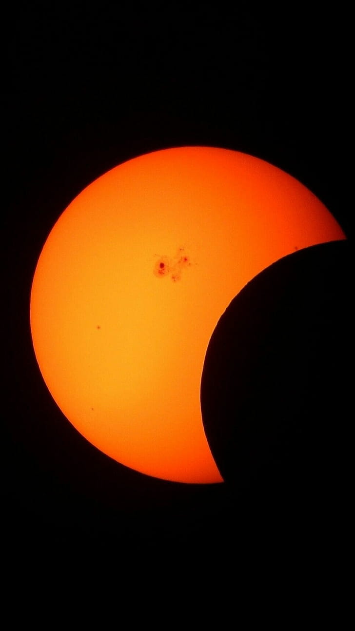 Solar eclipse, Android iPhone,  , phone wallpaper