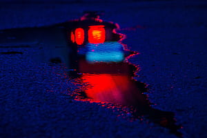 Asphalt Lights Reflection , graphy, reflection wallpaper