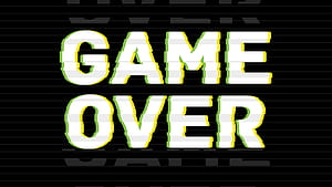 Game Over, Black background, Dramatic effect, Intense wallpaper
