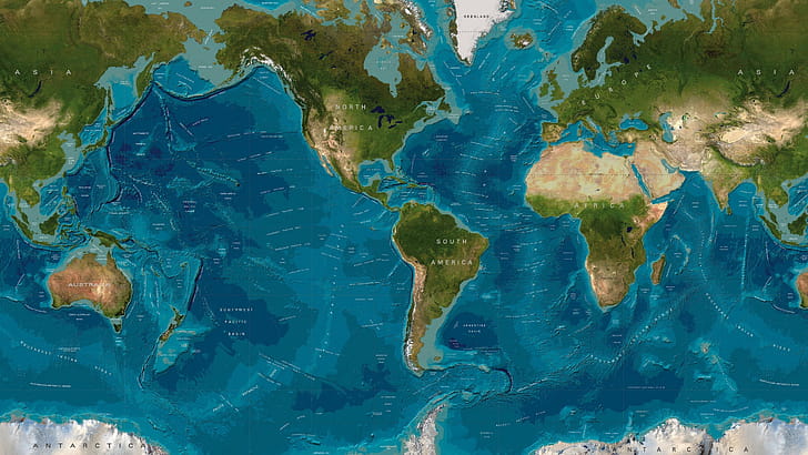 World map, Geography wallpaper