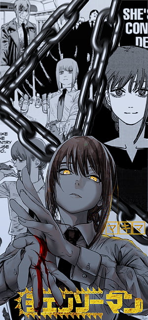 Makima — Chains of Control (Chainsaw Man Phone ), Makima (Chainsaw Man), Anime, Chainsaw Man phone wallpaper