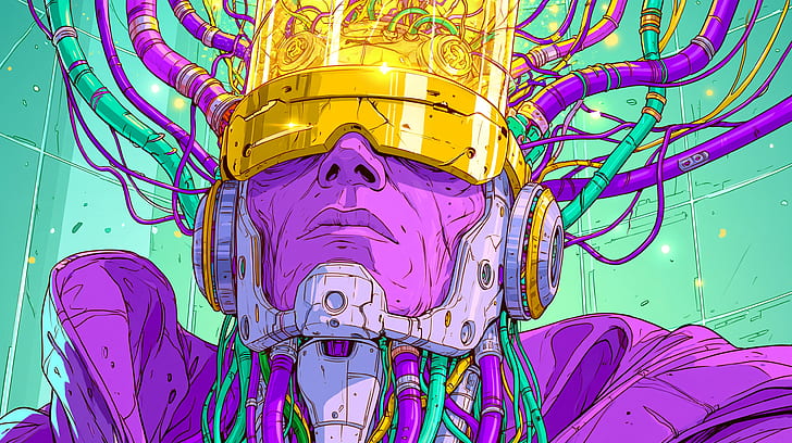 Neural Nexus —  Cyborg Android, Sci Fi wallpaper