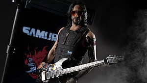 Keanu Reeves As Johnny Silverhand Cyberpunk 2077 , keanu-reeves, cyberpunk-2077, games wallpaper