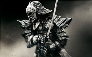 Grey, samurai wallpaper