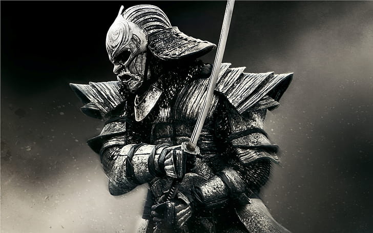 Grey, samurai wallpaper