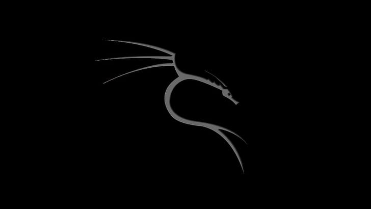 Kali Linux Dragon , kali-linux, linux, computer, dark, black, oled wallpaper