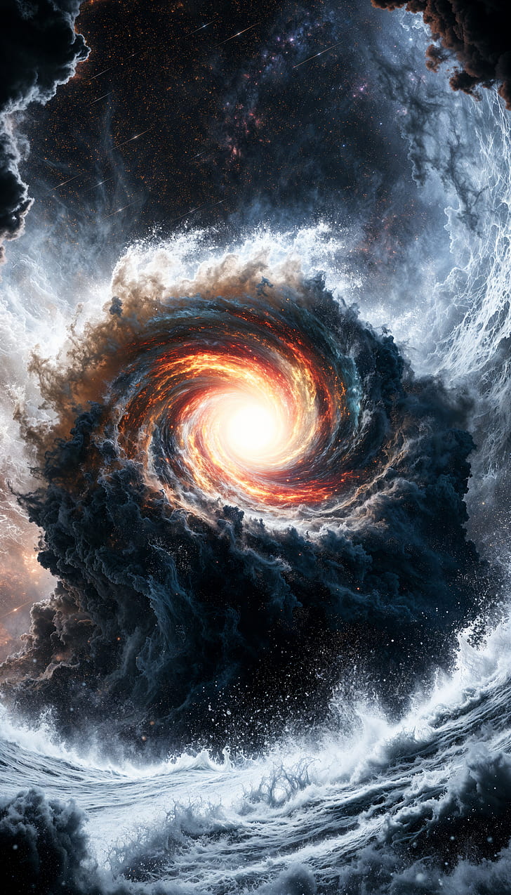 Galactic Vortex — Nebula iPhone, Space, Galaxy phone wallpaper