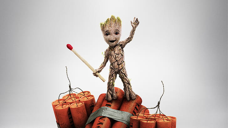 Baby Groot,  background, , wallpaper