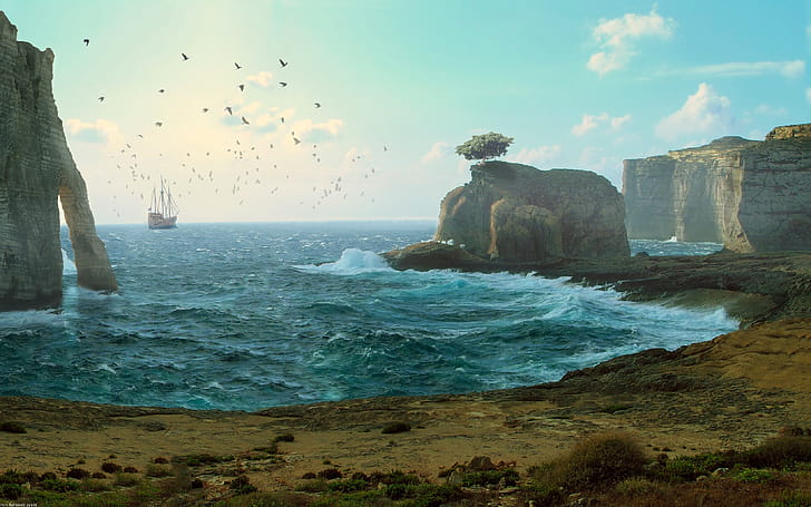 Lost Sail, graphics wallpaper