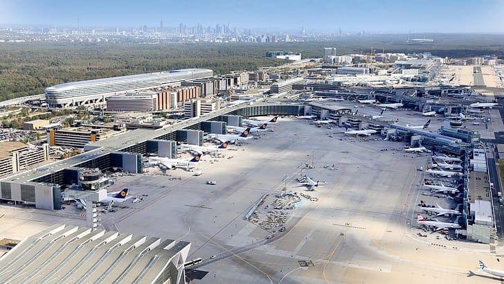 Frankfurt Airport, Passenger decrease, Travels, Airport statistics wallpaper