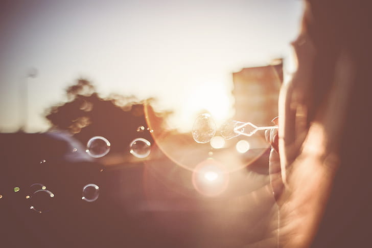Soap Bubbles, bubbles, graphy, sunlight wallpaper