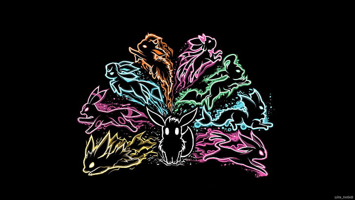 Eevee computer , Versatile backgrounds, Customization options, Digital art wallpaper