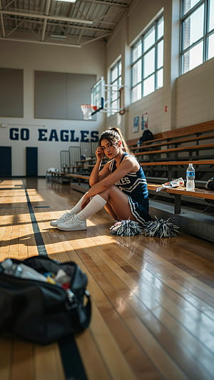Courtside Eagle Cheer — iPhone phone wallpaper