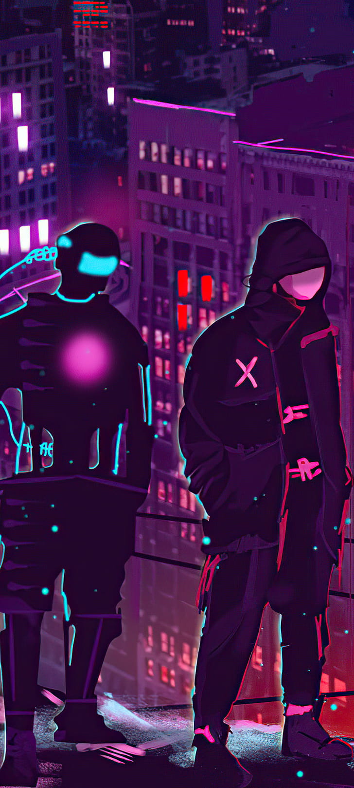 Sci Fi, cyberpunk phone wallpaper