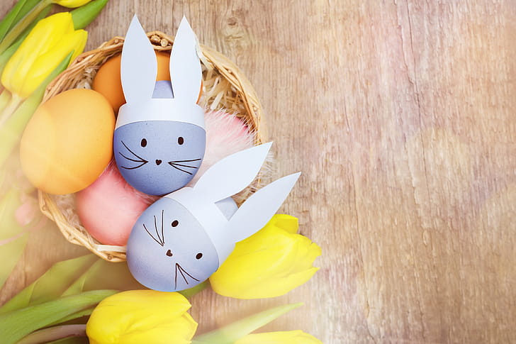 Easter Bunny Eggs  – Bright Holiday  Celebration, easter egg, holiday, Easter wallpaper