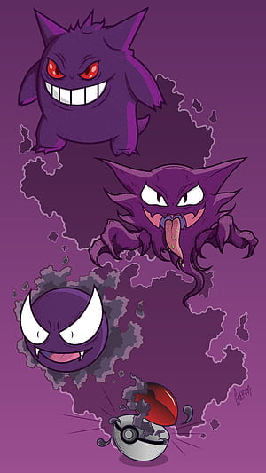 Evolution, Gengar phone wallpaper
