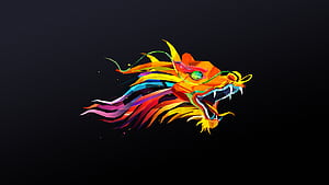 Dragon, Facets wallpaper