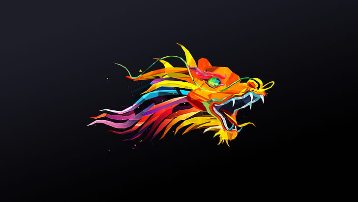 Dragon, Facets wallpaper