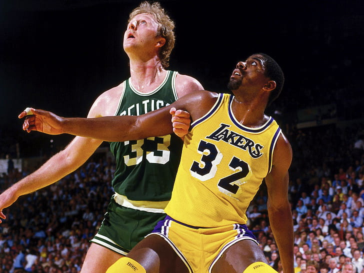 Larry Bird, Magic Johnson wallpaper