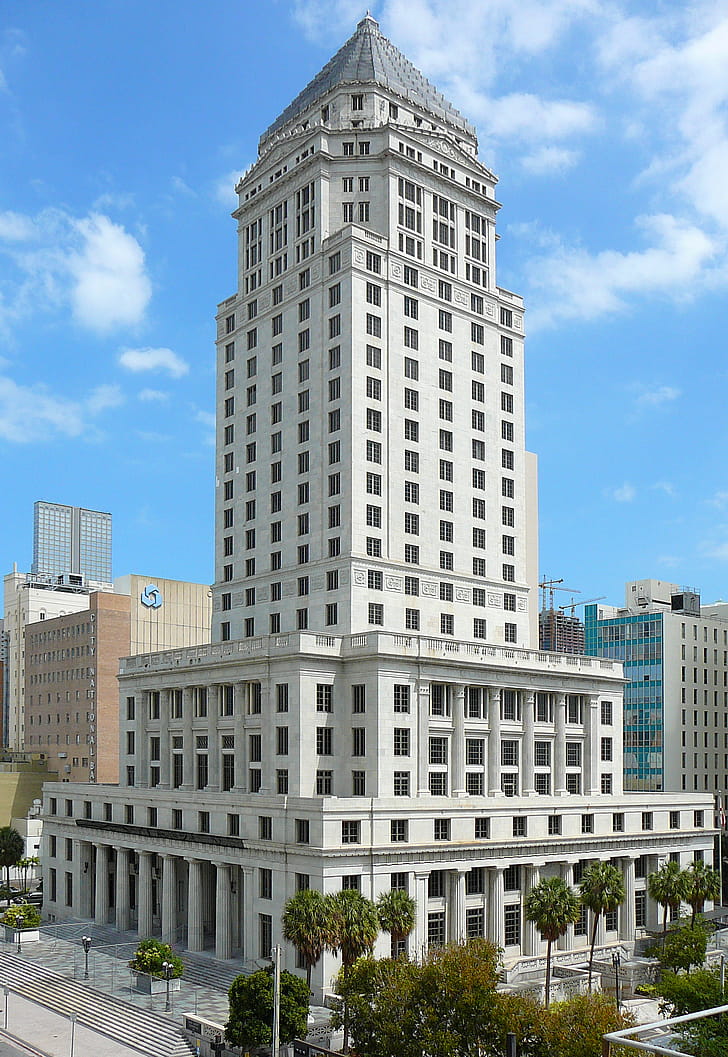 Dade County Courthouse, Miami phone wallpaper
