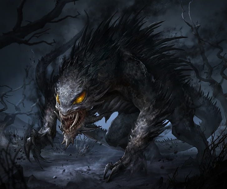 dark, creature wallpaper
