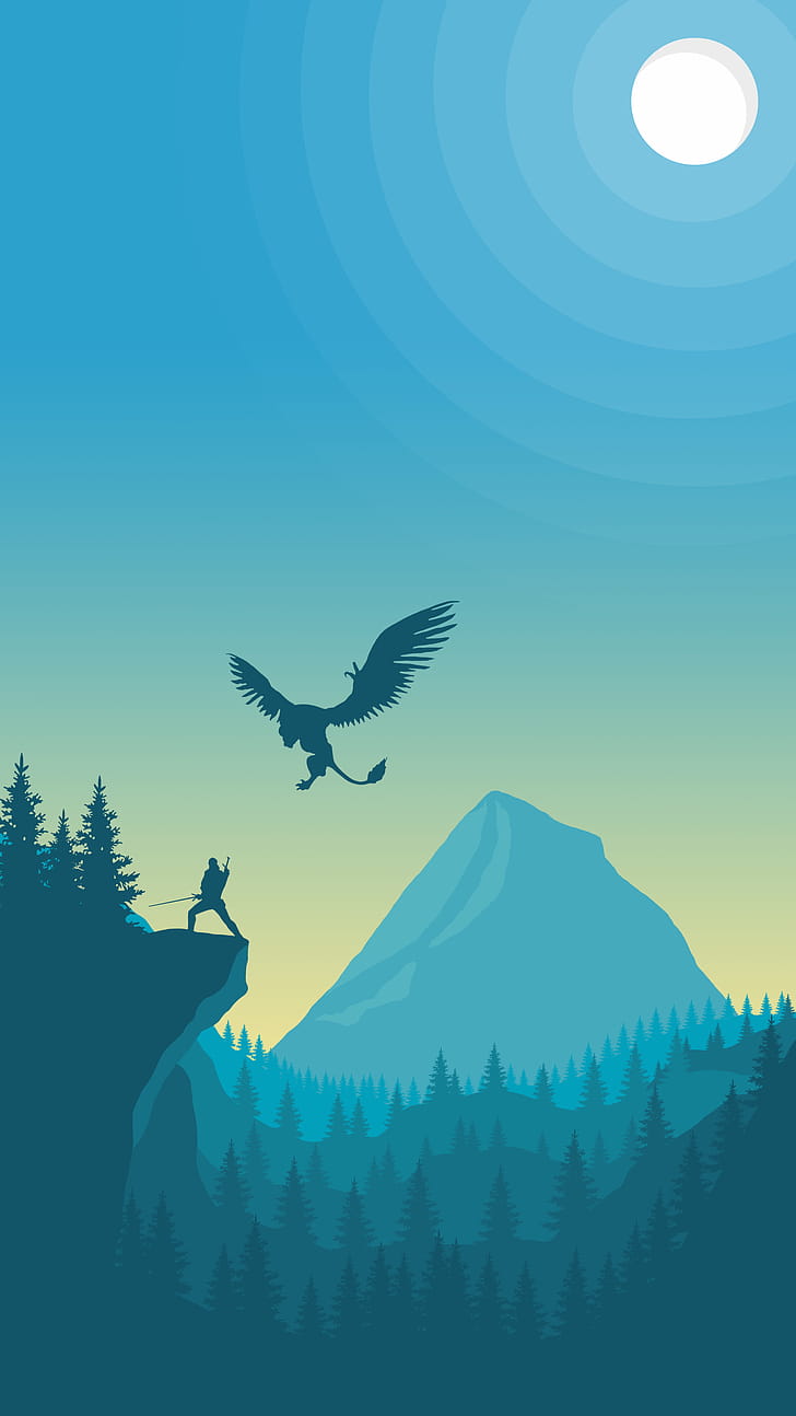 Witcher 3 , Immersive gaming experience phone wallpaper