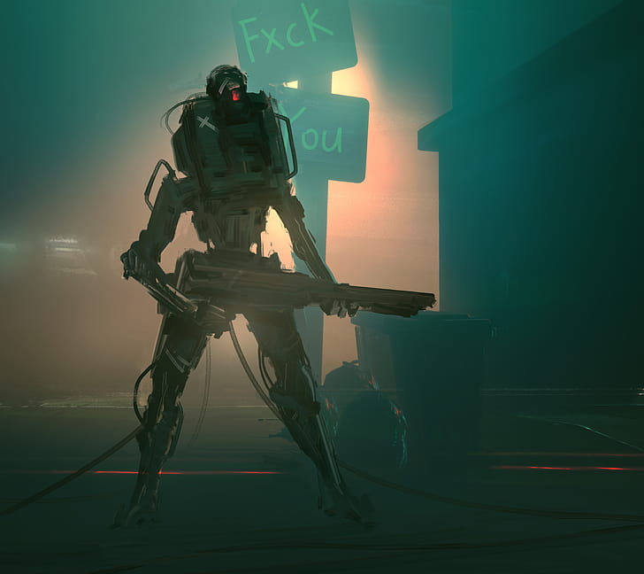 Sci Fi, robot wallpaper