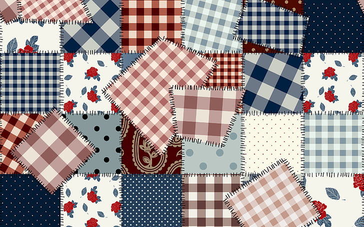 Patchwork Vector, artist, vector wallpaper