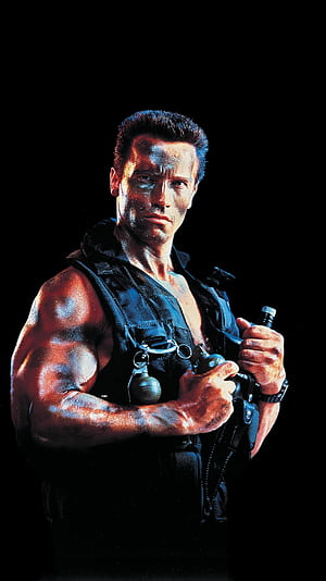 Commando, Arnold Schwarzenegger phone wallpaper