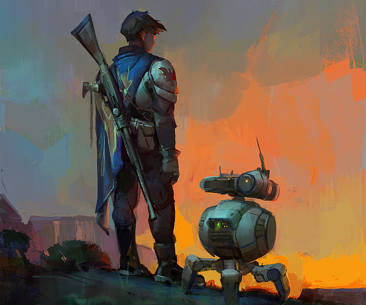 Sci Fi, warrior wallpaper