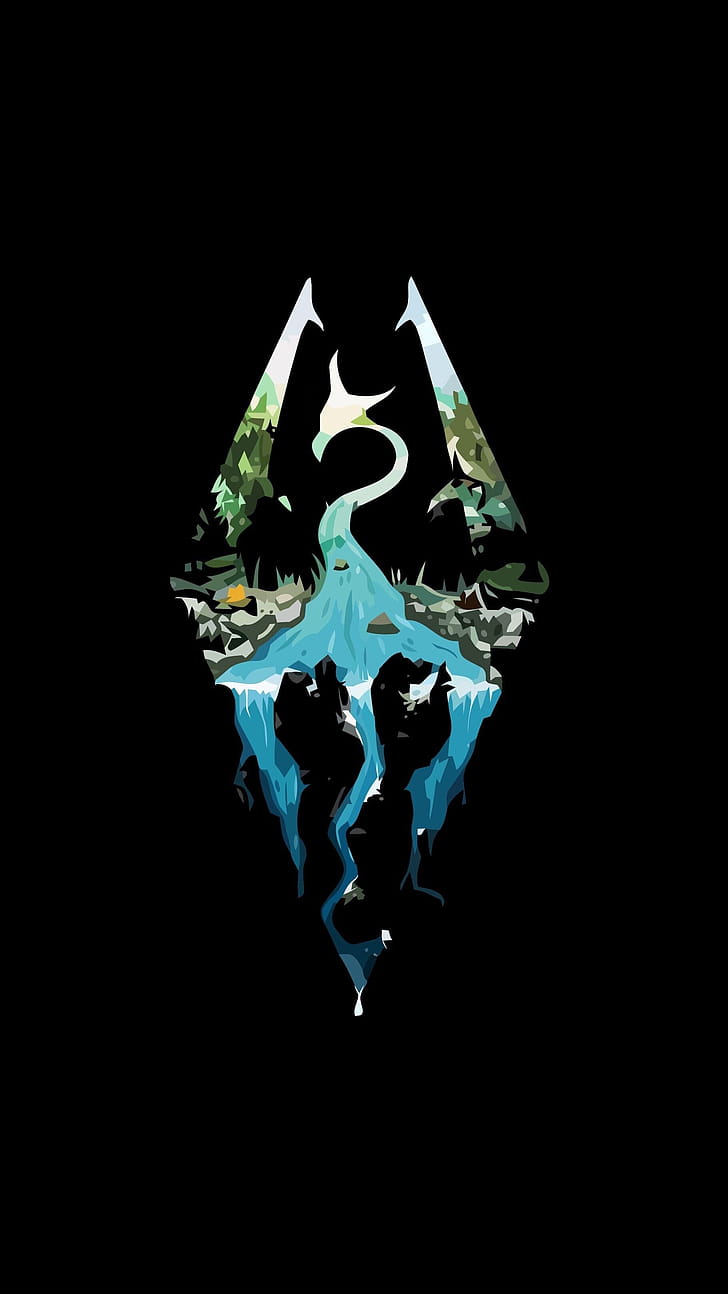 Logo, The Elder Scrolls phone wallpaper