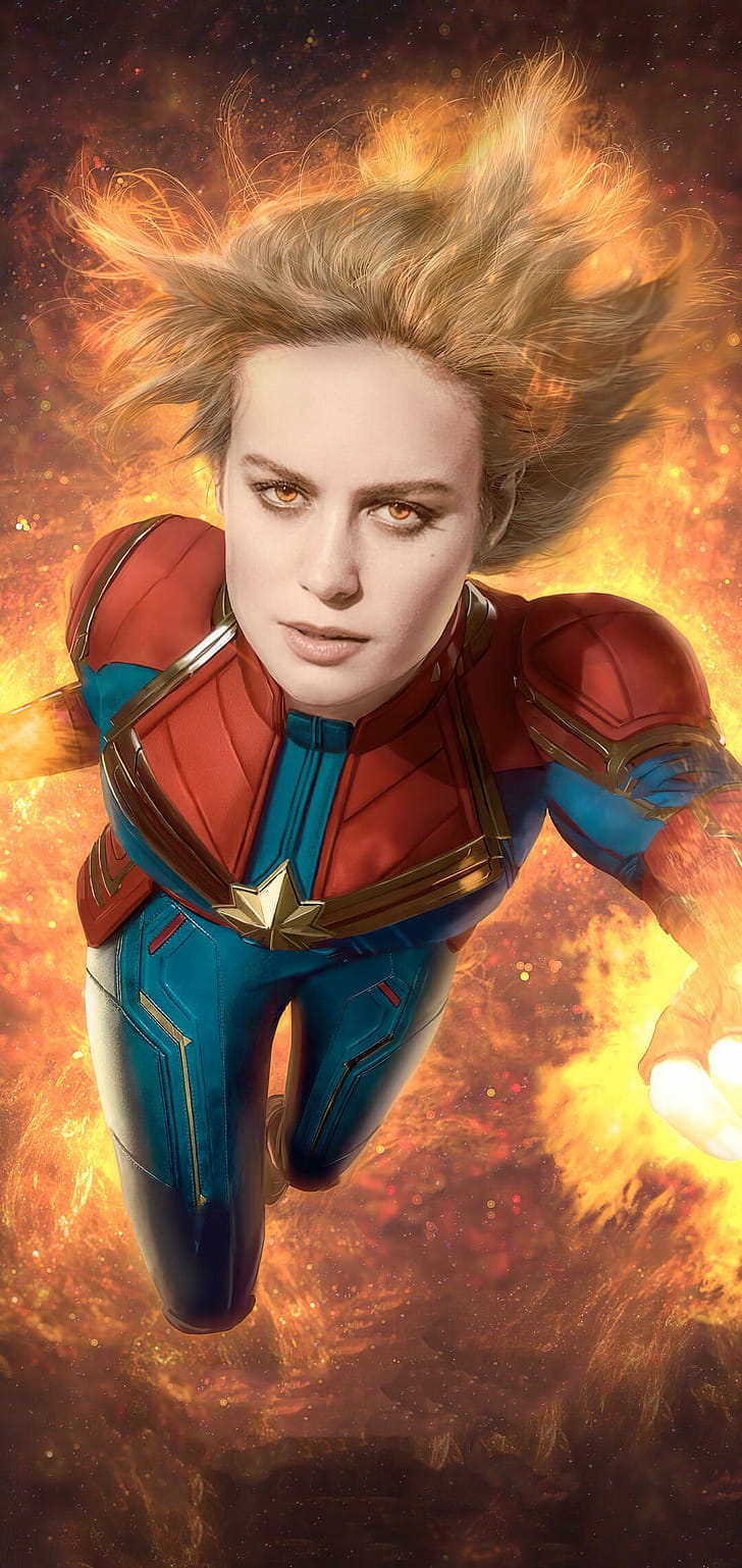 Ms. Marvel, Top  Backgrounds, Captain Marvel phone wallpaper