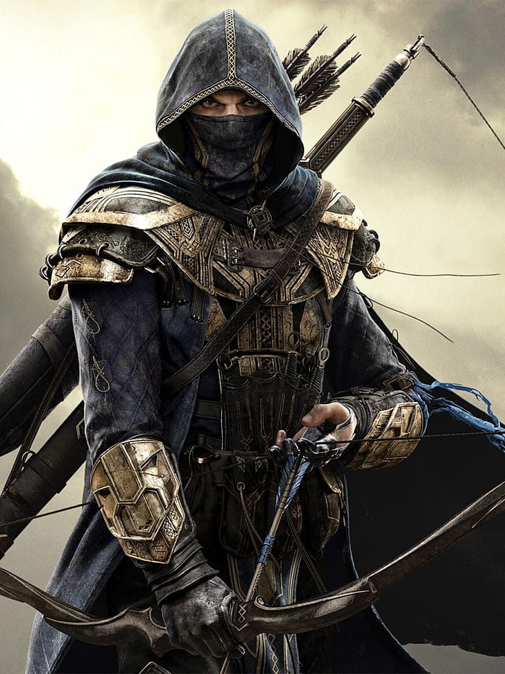 Archer, The Elder Scrolls phone wallpaper