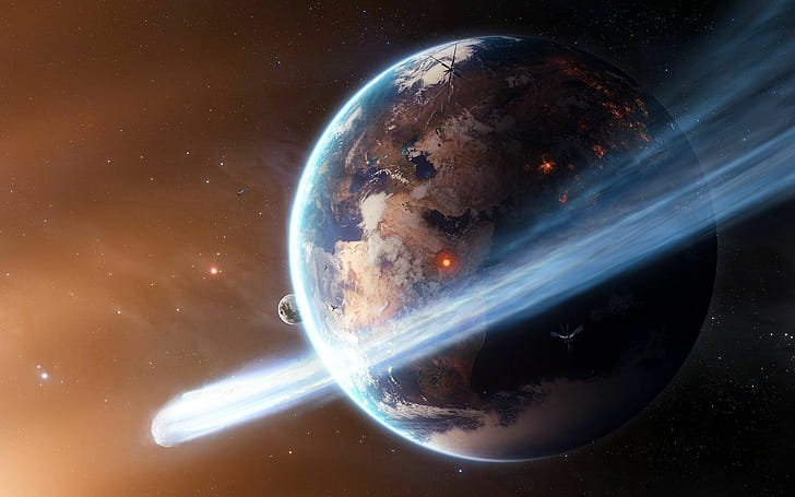 Planet, Comets wallpaper
