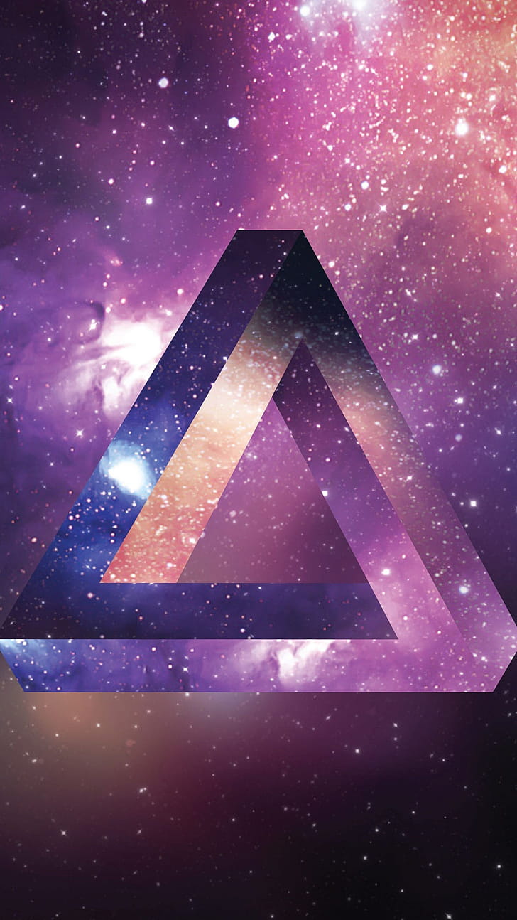Space, Triangle, 8K, U phone wallpaper