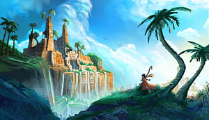 temple wallpaper
