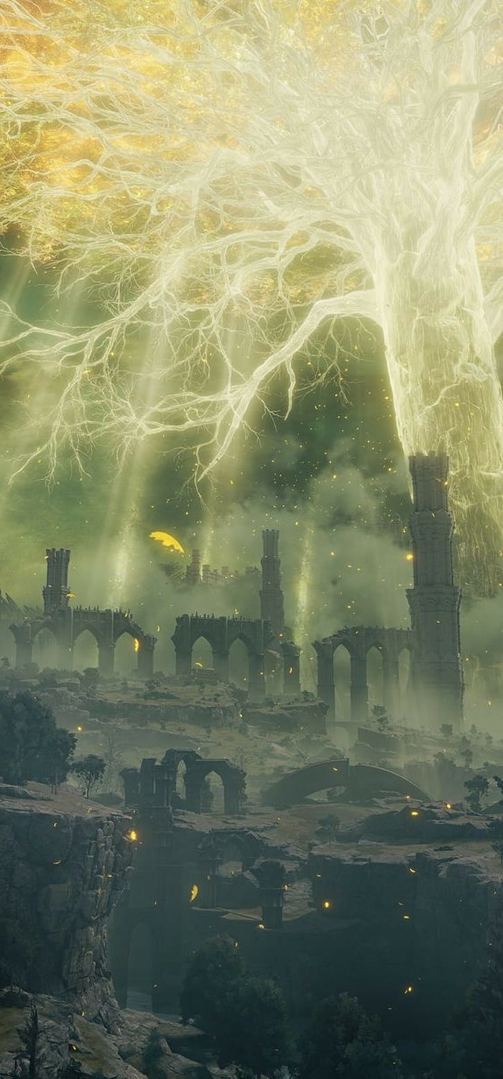 Erdtree, Elden Ring phone wallpaper