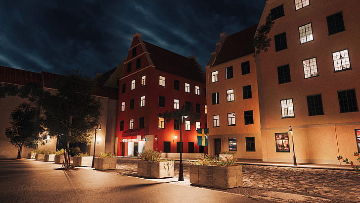 Gamla Stan, Scrolldrop, wallpaper